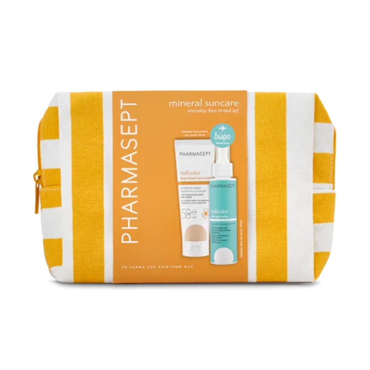 Φωτογραφία προϊόντος: Pharmasept Heliodor Face Sun Tinted Cream Αντηλιακή Κρέμα Προσώπου με Χρώμα SPF50 50 ml + Δώρο After Sun Lotion Spray 100 ml