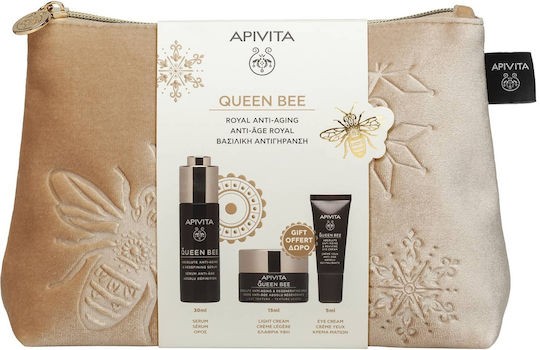 Φωτογραφία προϊόντος: Apivita Queen Bee Royal Anti-Aging Serum 30 ml + Light Texture Cream 15 ml + Eye Cream 5 ml