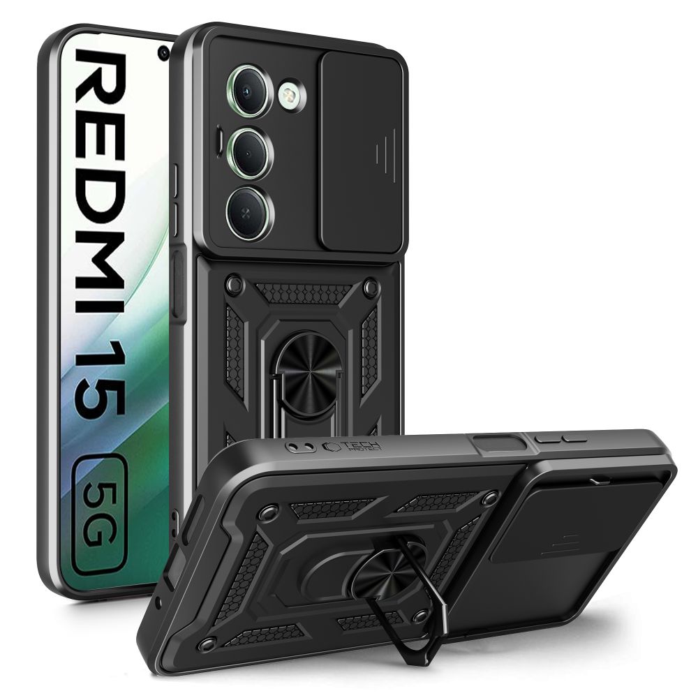 Φωτογραφία προϊόντος: Θήκη Redmi 15 Camshield Tech-Protect (Μαύρο)