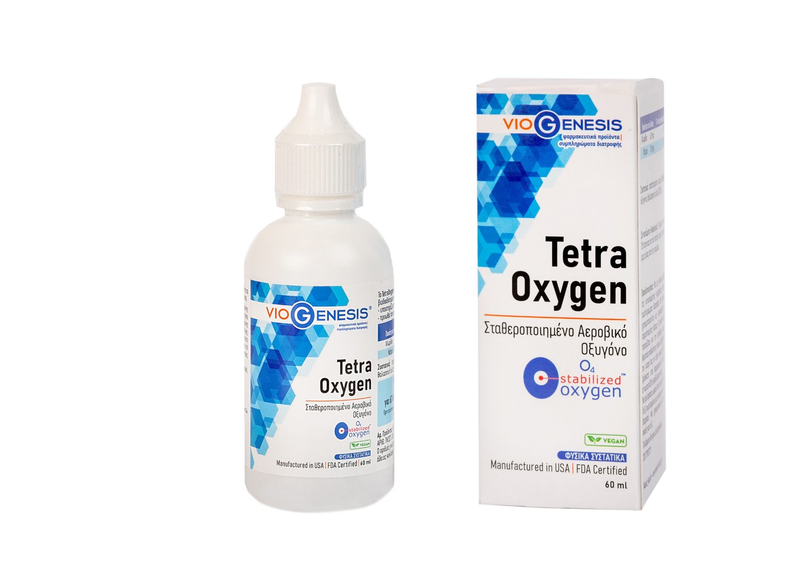 Φωτογραφία προϊόντος: Viogenesis Tetra Oxygen (O4 Stabilized Oxygen) 60 ml