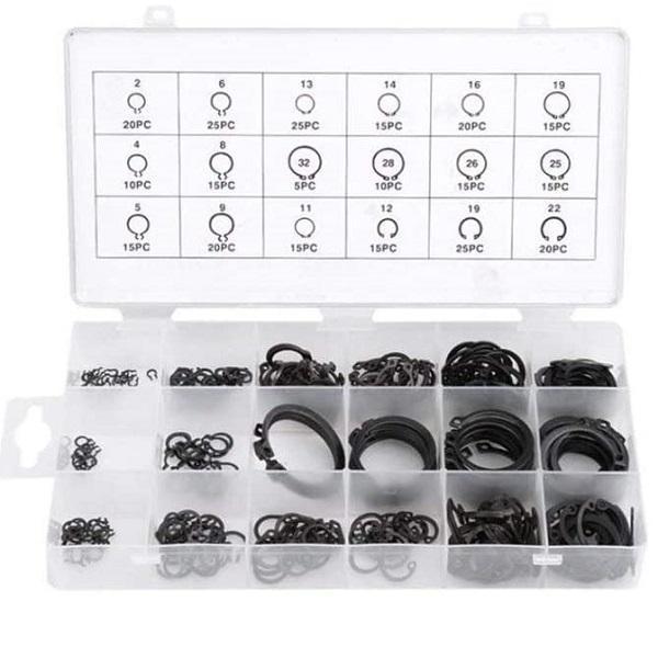 Φωτογραφία προϊόντος: OEM Εξωτερικά C Clips Supermotorparts 300 τμχ SNAP Ring Assortment Σετ CIRCLIP RETAINING SNAP Hook Ring