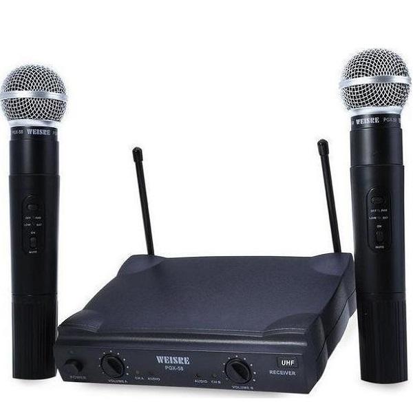 Φωτογραφία προϊόντος: OEM Σύστημα Karaoke με Ασύρματα Μικρόφωνα Weisre PGX-58 Μαύρο
