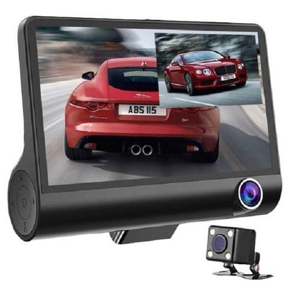 Φωτογραφία προϊόντος: OEM Σετ Κάμερα DVR Αυτοκινήτου 1080P με Οθόνη 4" για Παρμπρίζ με Αυτοκόλλητο &amp; Κάμερα Οπισθοπορείας