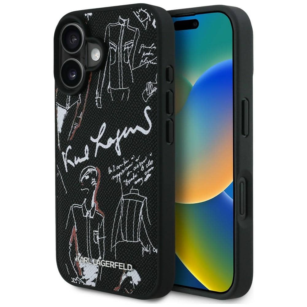 Φωτογραφία προϊόντος: Θήκη iPhone 16 Karl Lagerfeld Grained Pattern