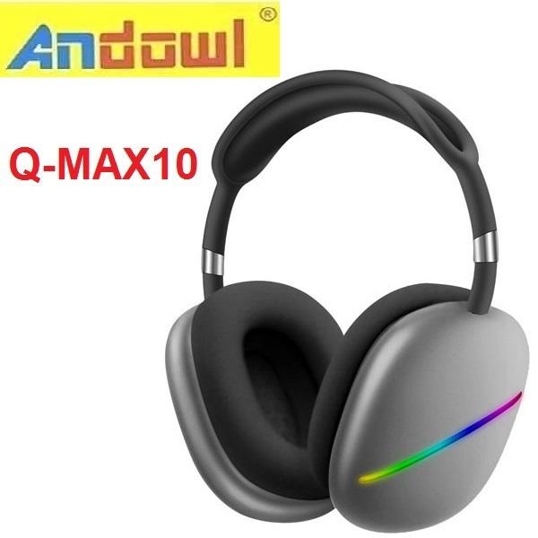 Φωτογραφία προϊόντος: OEM Andowl Q-MAX10 Ασύρματα Bluetooth Over Ear Ακουστικά με 12 ώρες Λειτουργίας Γκρι