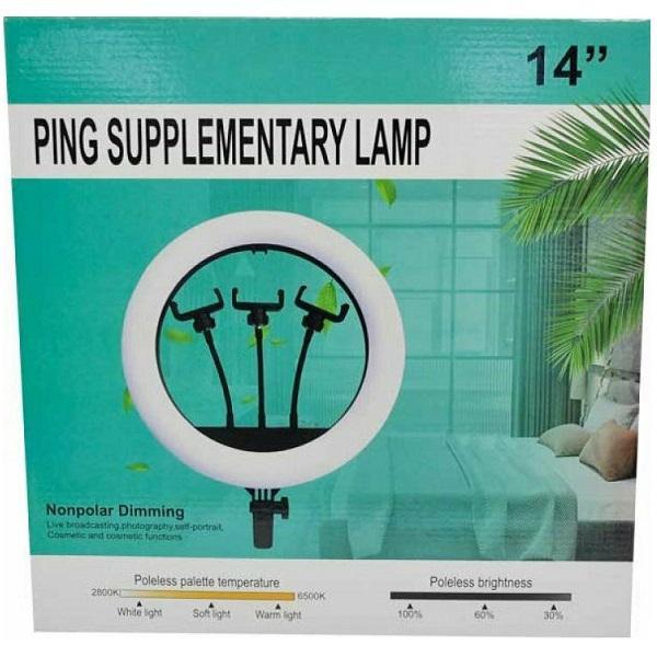 Φωτογραφία προϊόντος: OEM Ring Light KX-814B Ring Light 36cm 2800-6500K με Βάση για Κινητό
