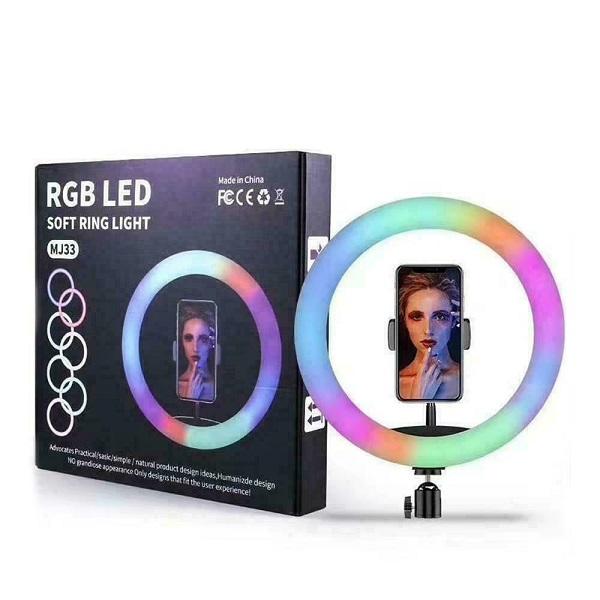Φωτογραφία προϊόντος: OEM RGB Ring Light MJ30 30.48cm με Τρίποδο Δαπέδου και Βάση για Κινητό