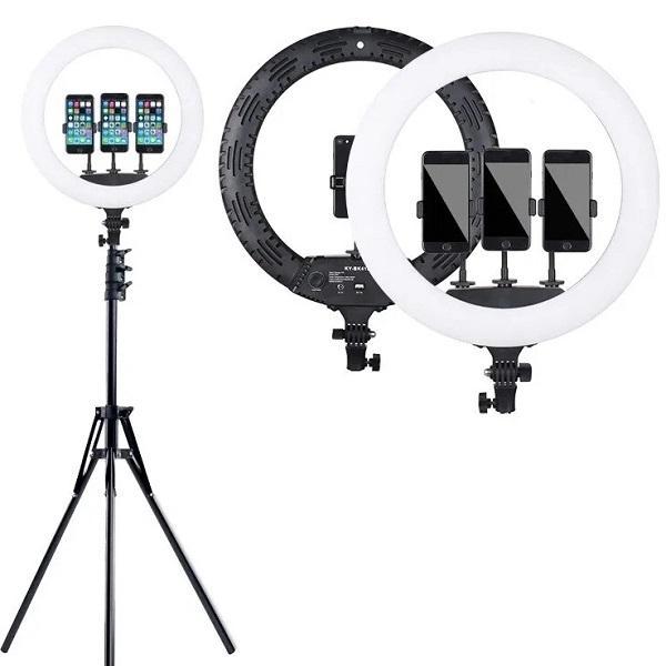 Φωτογραφία προϊόντος: OEM Ring Light Led Ring Light with 3 mobile holders 45cm 2700-6500K με Τρίποδο Δαπέδου και Βάση για Κινητό 6 4.0