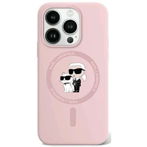 Φωτογραφία προϊόντος: Θήκη iPhone 15 Pro MagSafe – Karl Lagerfeld – Karl+Choupette (Ροζ)