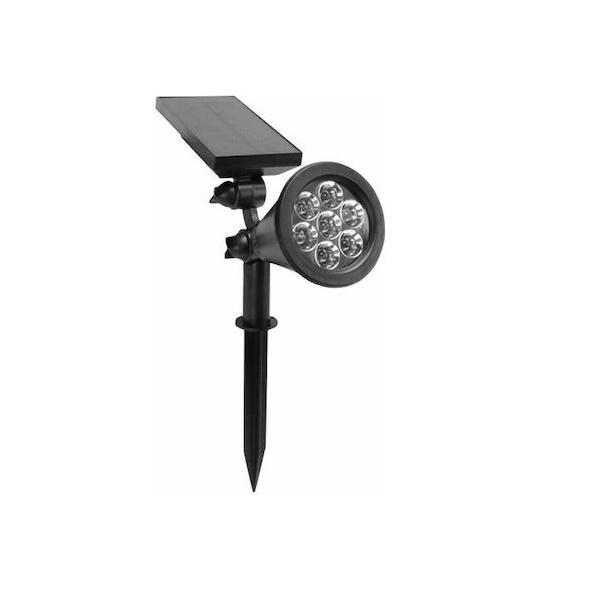 Φωτογραφία προϊόντος: OEM Spot Light Στεγανό Καρφωτό Ηλιακό Φωτιστικό IP65 RGB σε Μαύρο Χρώμα