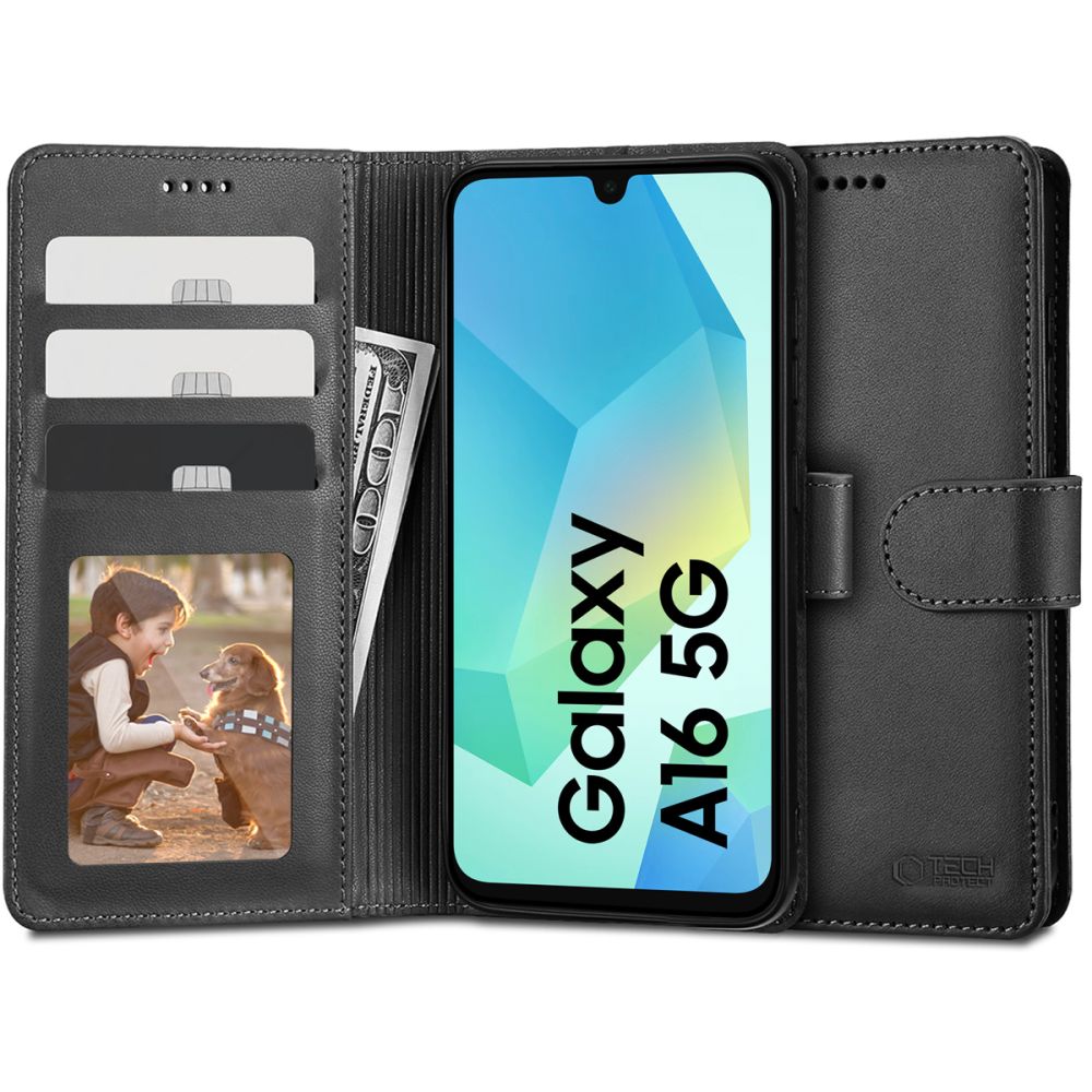 Φωτογραφία προϊόντος: Θήκη βιβλιαράκι Samsung Galaxy A16 4G / 5G Tech-Protect Μαύρο