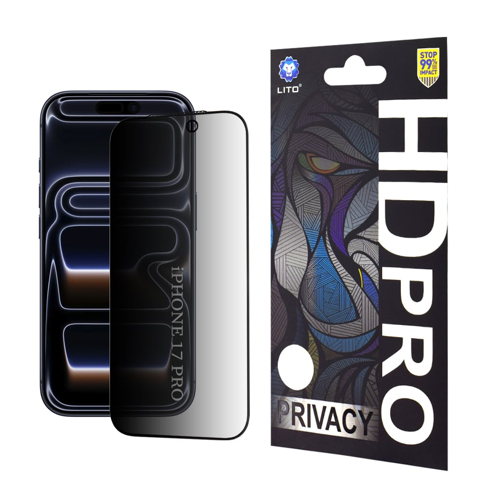 Φωτογραφία προϊόντος: Tempered Glass iPhone 17 Pro Lito – Privacy