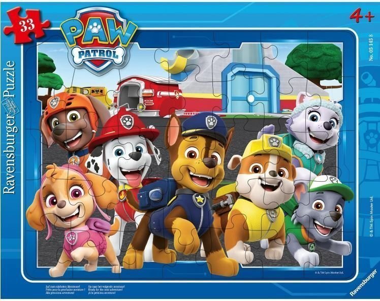 Φωτογραφία προϊόντος: Ravensburger Παζλ Καρτέλα Paw Patrol Σε Δράση 33 τμχ (05145)