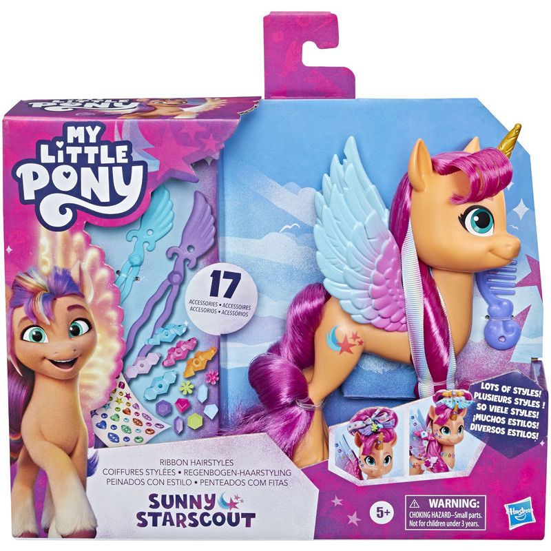 Φωτογραφία προϊόντος: Hasbro Pony Ribbon Hairstyles Sunny (F3873)