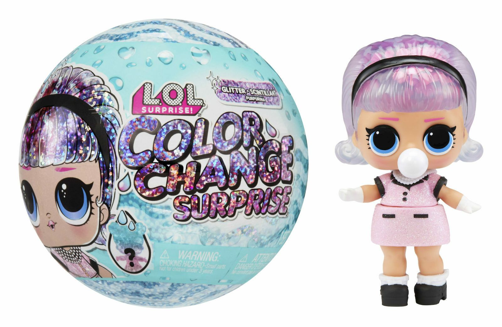 Φωτογραφία προϊόντος: MGA Entertainment Κούκλα L.O.L. Surprise Glitter Color Change (585299EUC)