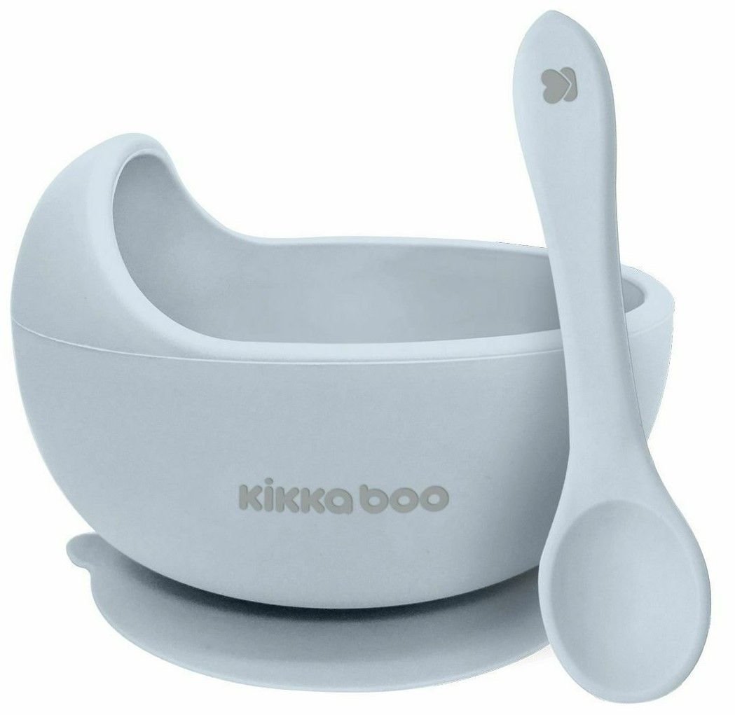 Φωτογραφία προϊόντος: Kikka Boo Kikkaboo Μπωλ Σιλικόνης Με Κουτάλι Yummi Blue (31302040116)