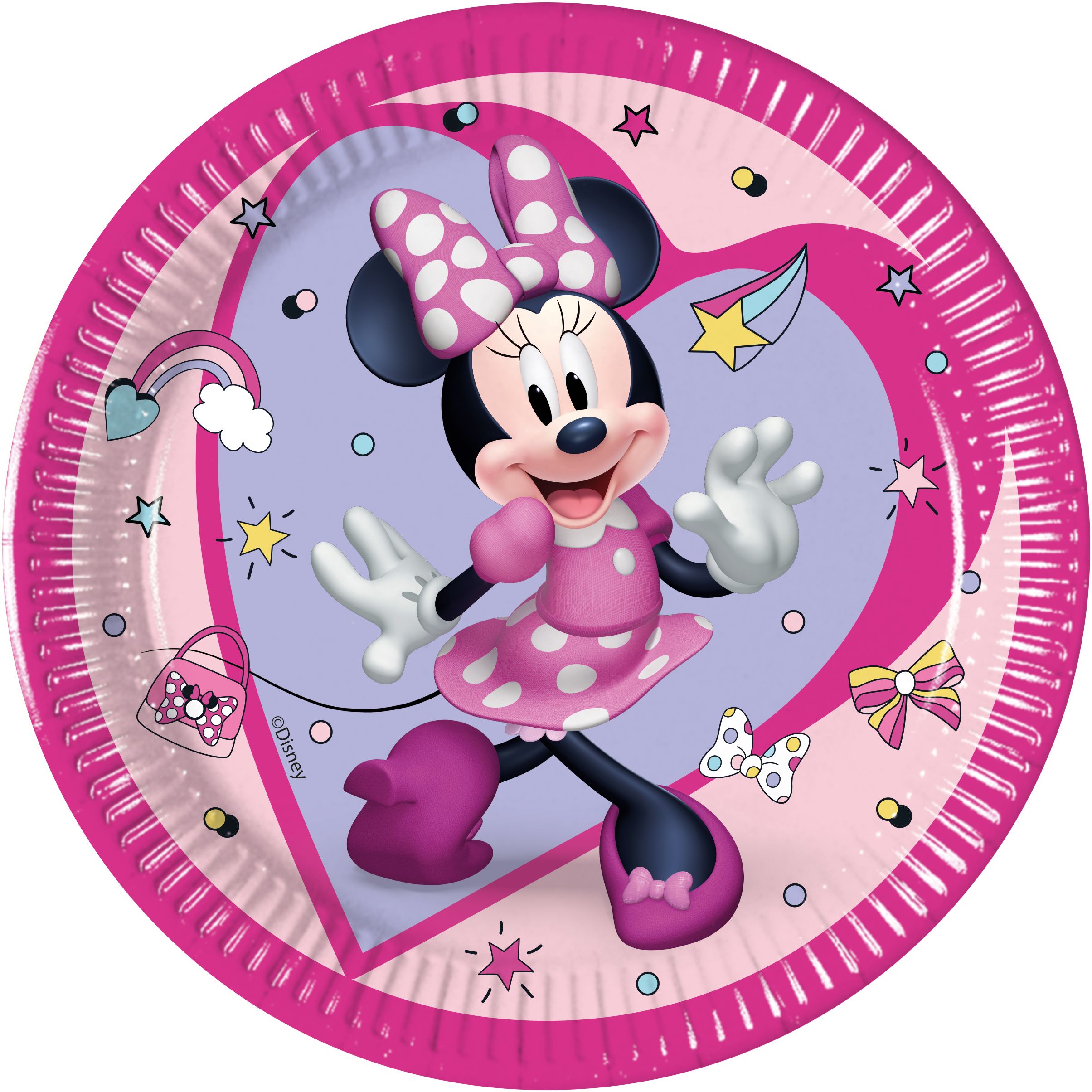 Φωτογραφία προϊόντος: Procos Party Πιάτα Μεσσαία Decorata Minnie Junior 20 εκ. (94051)