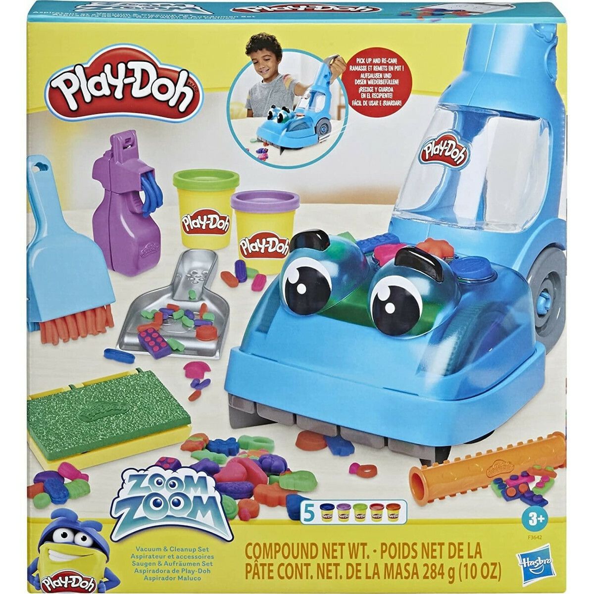 Φωτογραφία προϊόντος: Play-Doh Zoom Zoom Vacuum And Cleanup Σετ (F3642)