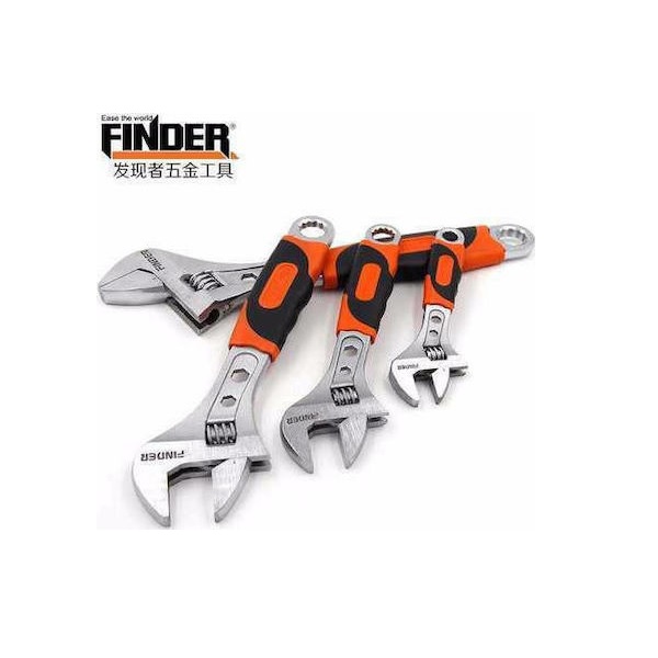 Φωτογραφία προϊόντος: Finder Γαλλικό Κλειδί 254mm με Άνοιγμα έως 30mm και Αντιολισθητική Λαβή