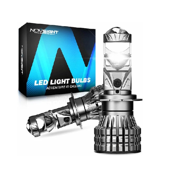 Φωτογραφία προϊόντος: NovSight Λάμπες H4 LED 6500K Ψυχρό Λευκό 12-24V 120W 2τμχ