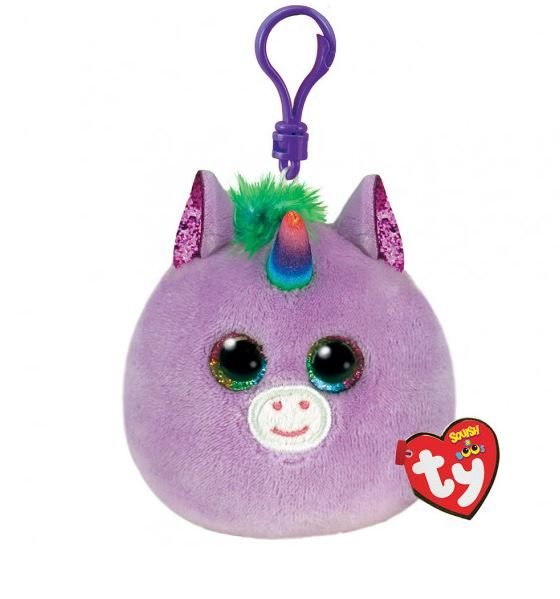 Φωτογραφία προϊόντος: ΟΕΜ TY Squishy Beanies Rosette Χνουδωτό Κλιπ Μονόκερος Μωβ (1607-39569)