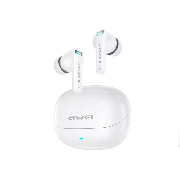 Φωτογραφία προϊόντος: Awei T88 TWS True Wireless Bluetooth Ακουστικά In-Ear με Θήκη Φόρτισης & Μικρόφωνο – Λευκά