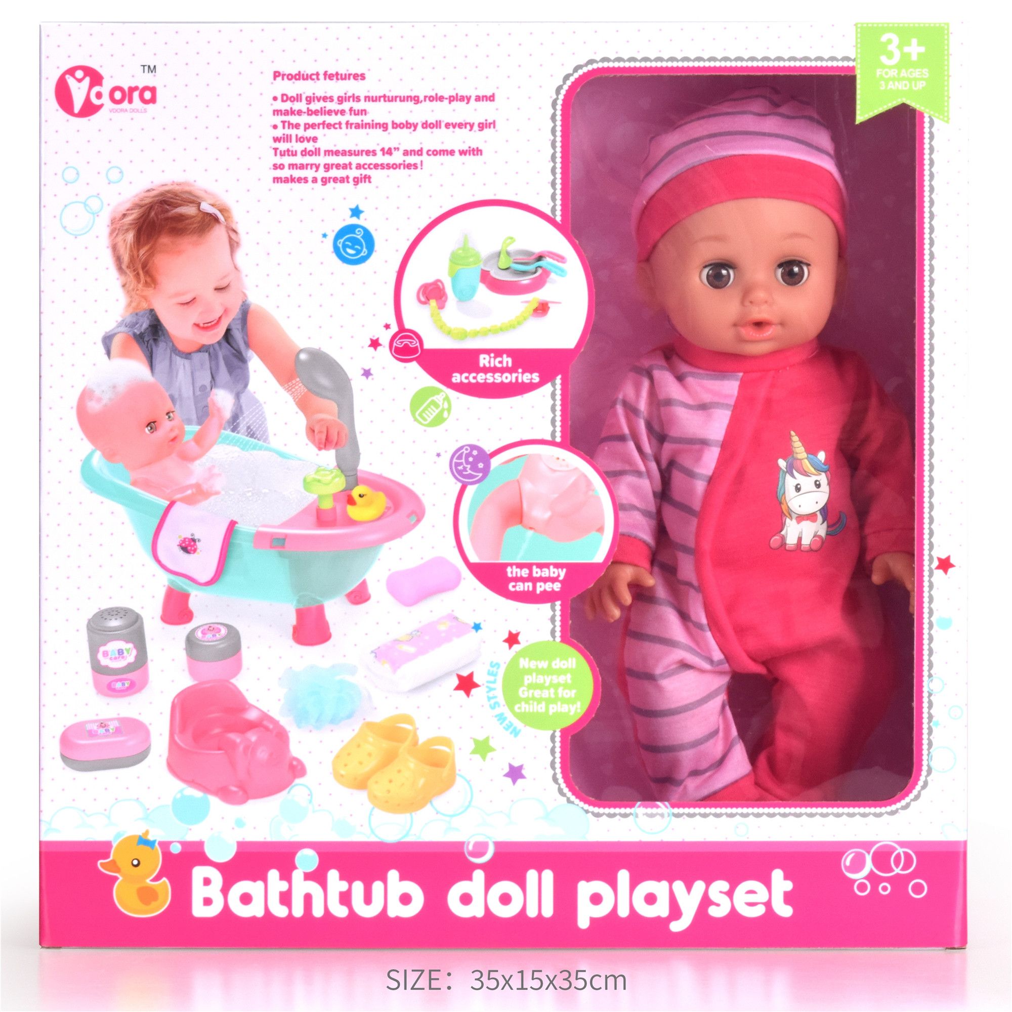 Φωτογραφία προϊόντος: Blue Toys Κούκλα Μωρό με σετ Μπάνιου και Αξεσουάρ (MKO250769)