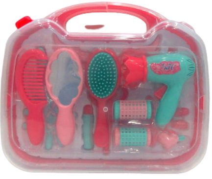 Φωτογραφία προϊόντος: Blue Toys Σετ Ομορφιάς Σε Βαλιτσάκι Με Στεγνωτήρα Μαλλιών, Χτένα Και Καθρέπτη (MKL629060)