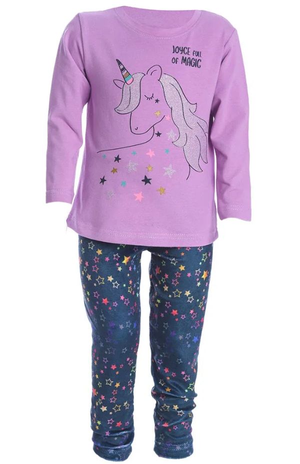 Φωτογραφία προϊόντος: Joyce Baby σετ Κολάν-Μπλούζα Magic Unicorn Χρώμα 4 Μωβ (2263147-1)