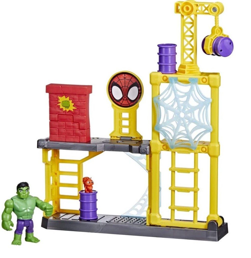 Φωτογραφία προϊόντος: Hasbro Spiderman And His Amazing Friends Hulk's Smash Yard Playset (F3717)
