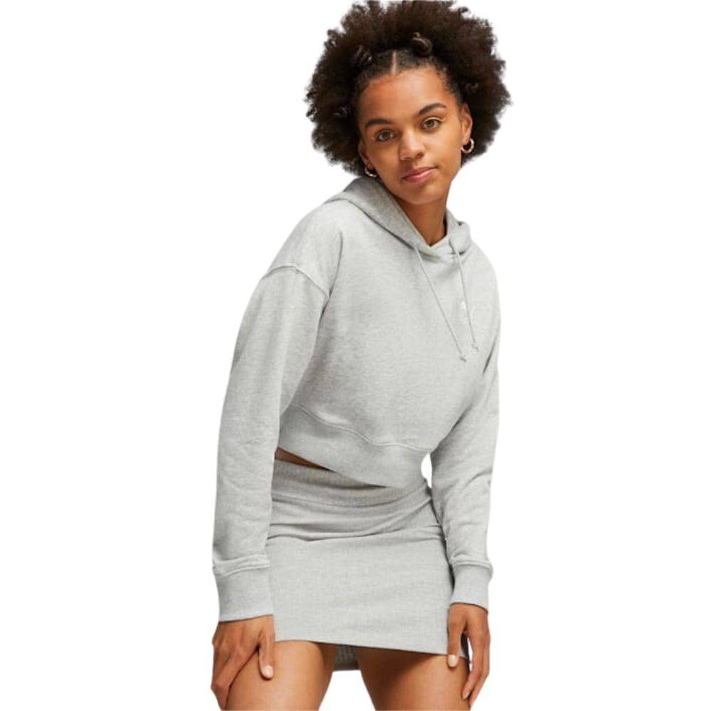 Φωτογραφία προϊόντος: PUMA Classic Cropped Hoodie Γκρι (MPN 621409-04)