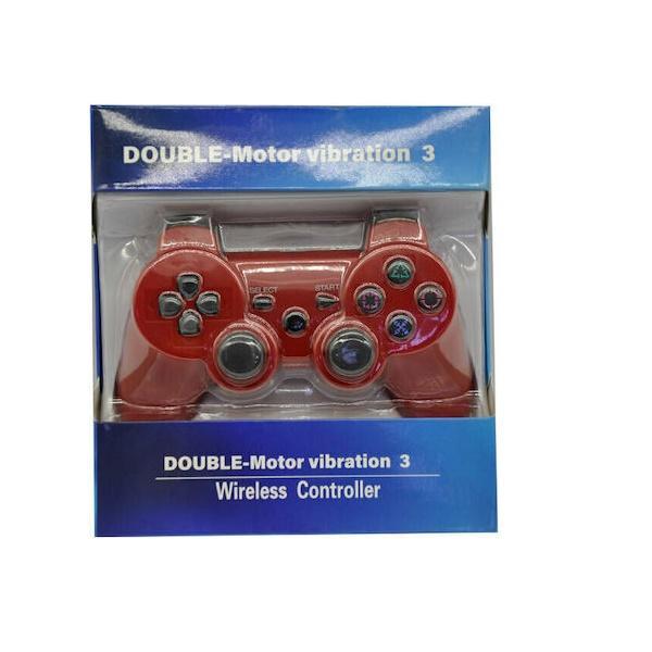 Φωτογραφία προϊόντος: OEM Double Motor Vibration 3 Ασύρματο Gamepad για PS3 Κόκκινο