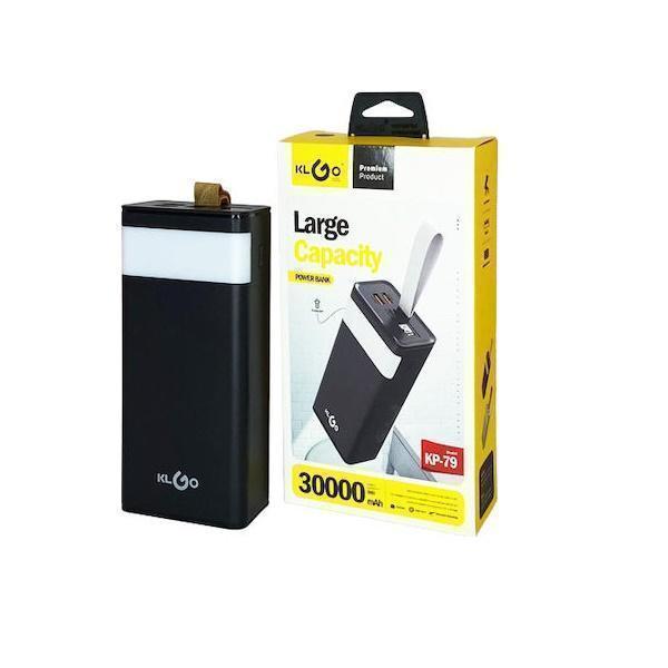 Φωτογραφία προϊόντος: OEM KLGO KP-79 Power Bank 30000mAh με 2 Θύρες USB-A Μαύρο