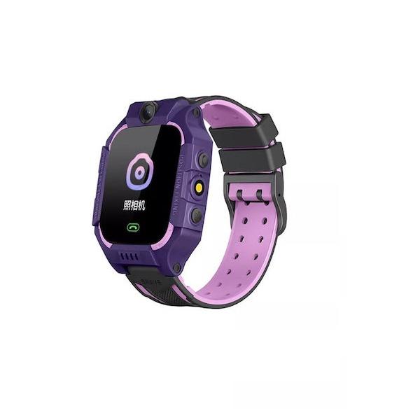 Φωτογραφία προϊόντος: OEM Ezra Παιδικό Smartwatch με Λουράκι από Καουτσούκ/Πλαστικό Μωβ SW34