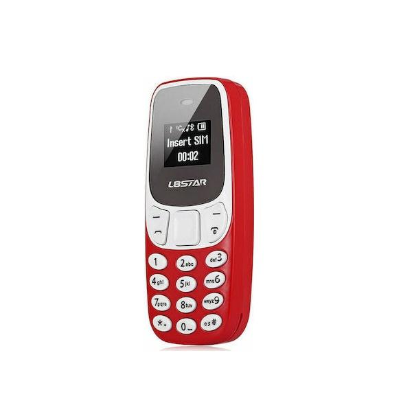 Φωτογραφία προϊόντος: OEM L8STAR BM10 Mini Dual SIM Κινητό με Κουμπιά Κόκκινο