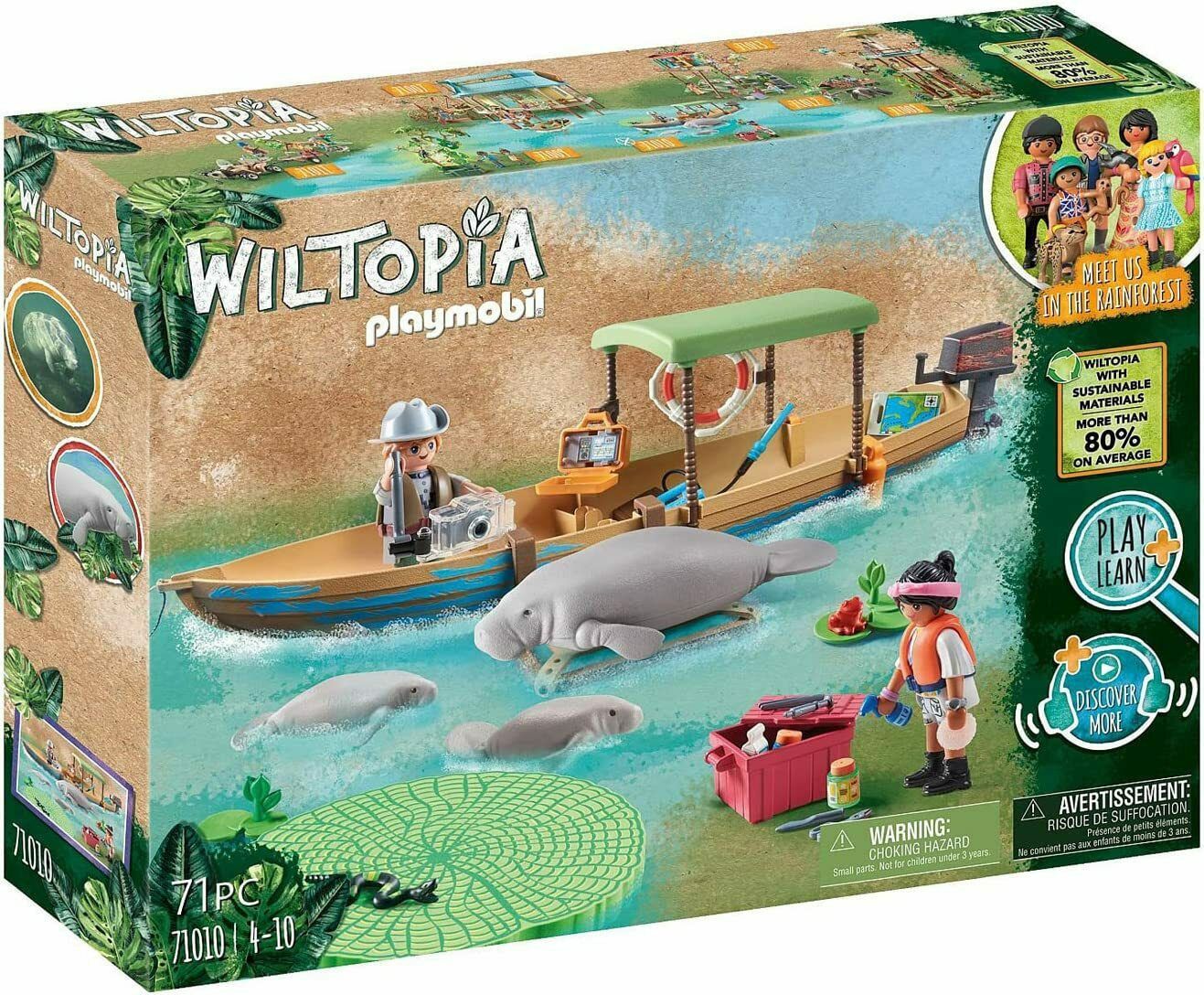 Φωτογραφία προϊόντος: Playmobil Wiltopia: Εκδρομή με Ποταμόπλοιο στον Αμαζόνιο (71010)