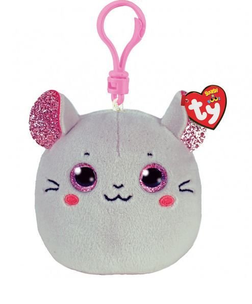 Φωτογραφία προϊόντος: ΟΕΜ TY Squishy Beanies Catnip Χνουδωτό Κλιπ Ποντικάκι Γκρι (1607-39570)