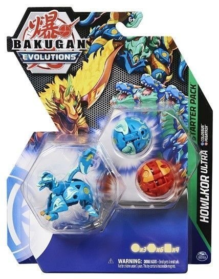 Φωτογραφία προϊόντος: Spin Master Bakugan Evolutions Starter Pack Pack Howlkor Ultra With Colossus And Pegatrix (6063601)