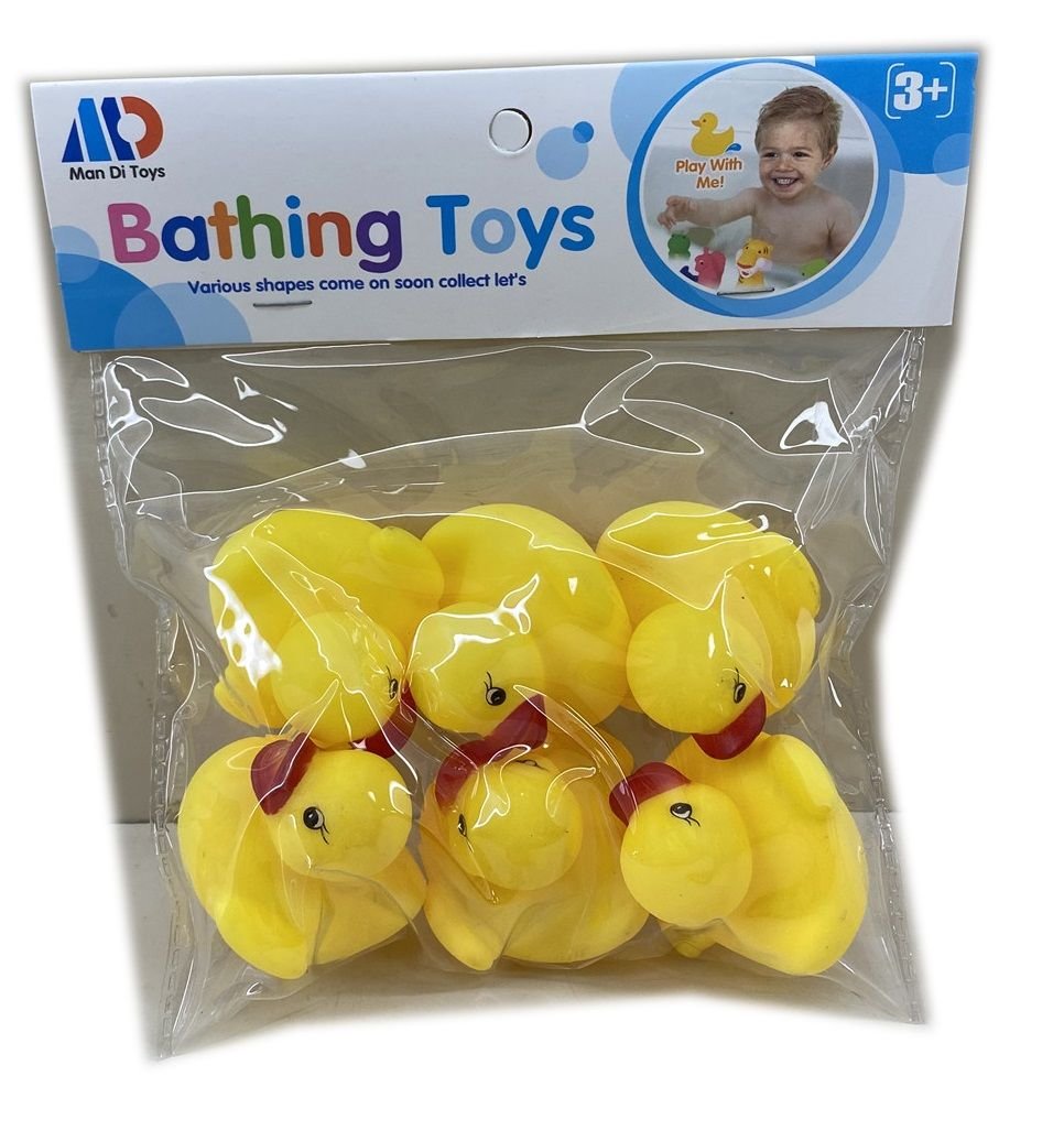 Φωτογραφία προϊόντος: Blue Toys Μαλακά Παπάκια Μπάνιου Πλαστικά σε Σακούλα 6 τμχ (MKN408279)