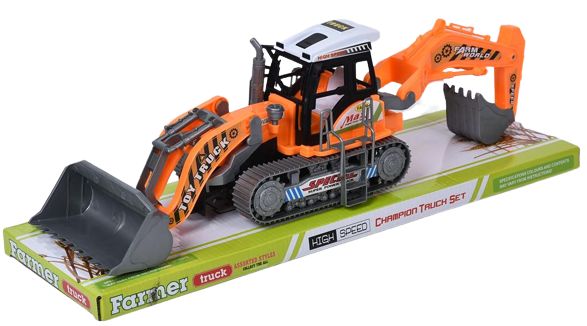 Φωτογραφία προϊόντος: Blue Toys Όχημα Friction Δοκιμό Όχημα Εκσκαφέας - Φορτωτης (MKO161939)