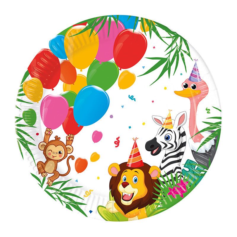 Φωτογραφία προϊόντος: Procos Party Πιάτα Μεσαία Decorata Jungle Balloons 20εκ 8 τμχ (93780)