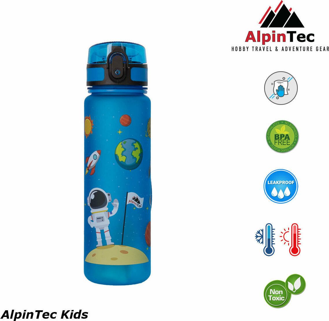 Φωτογραφία προϊόντος: AlpinPro Παγούρι Πλαστικό Kids 500ml Blue Space (C-500BE-2)