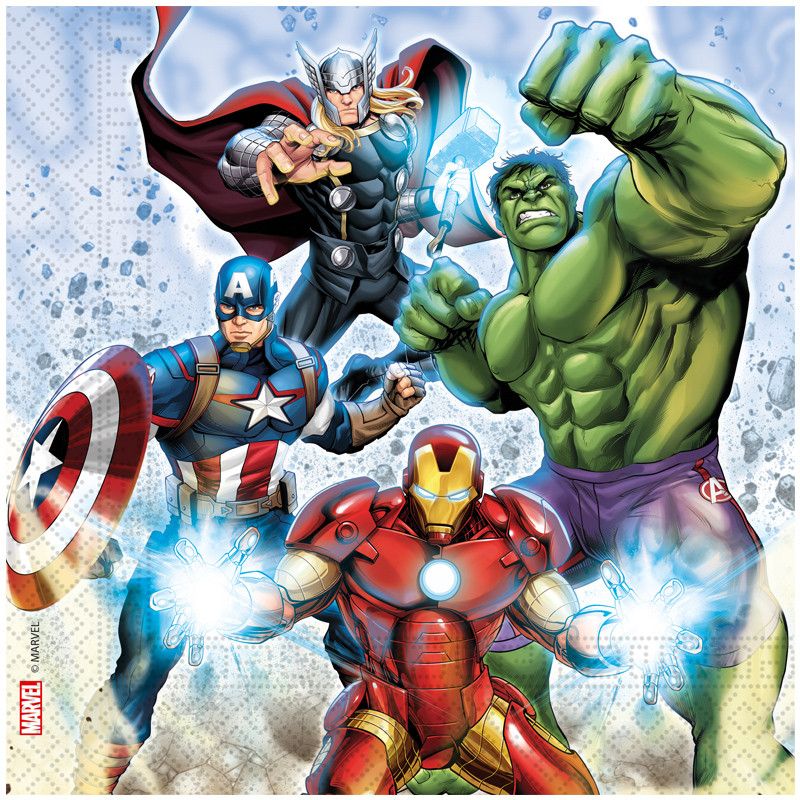 Φωτογραφία προϊόντος: Procos Party Χαρτοπετσέτες Decorata Avengers Infinity Stones 33X33εκ (93873)