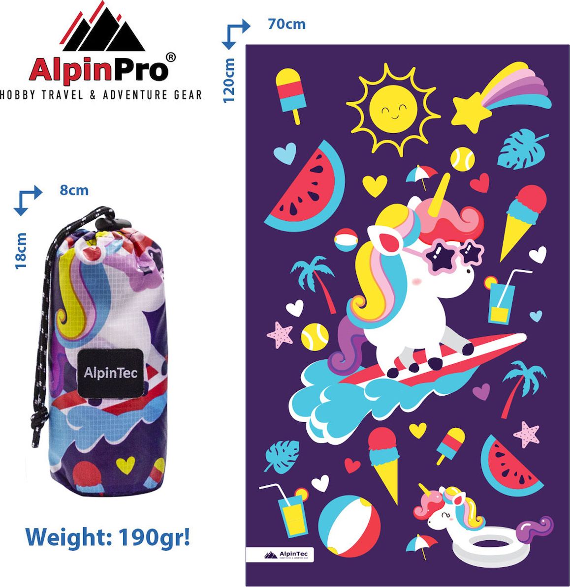 Φωτογραφία προϊόντος: AlpinPro Πετσέτα Microfiber Dryfast Surfing Pony (CMS-L-1)