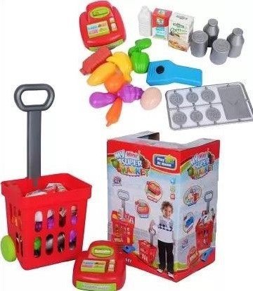 Φωτογραφία προϊόντος: Blue Toys Σετ Σούπερ Μαρκετ Καρότσι Και Ταμειακή Μηχανή (MKF592923)
