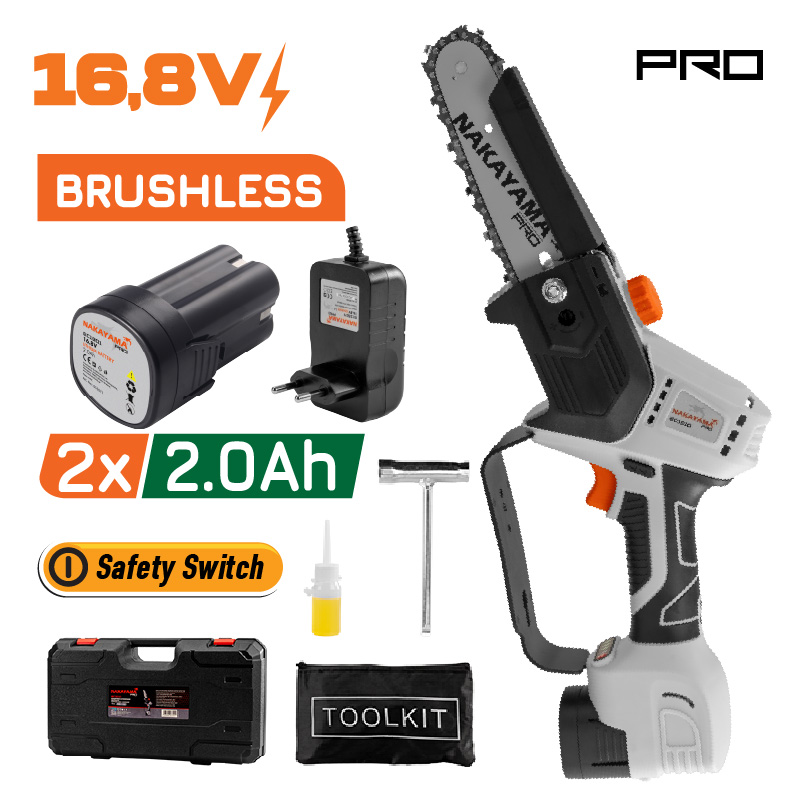 Φωτογραφία προϊόντος: NAKAYAMA Pro EC1510 Κλαδευτικό Αλυσοπρίονο Μπαταρίας 16.8V,Brushless,Li-Ion,Λάμα 15cm (077411)
