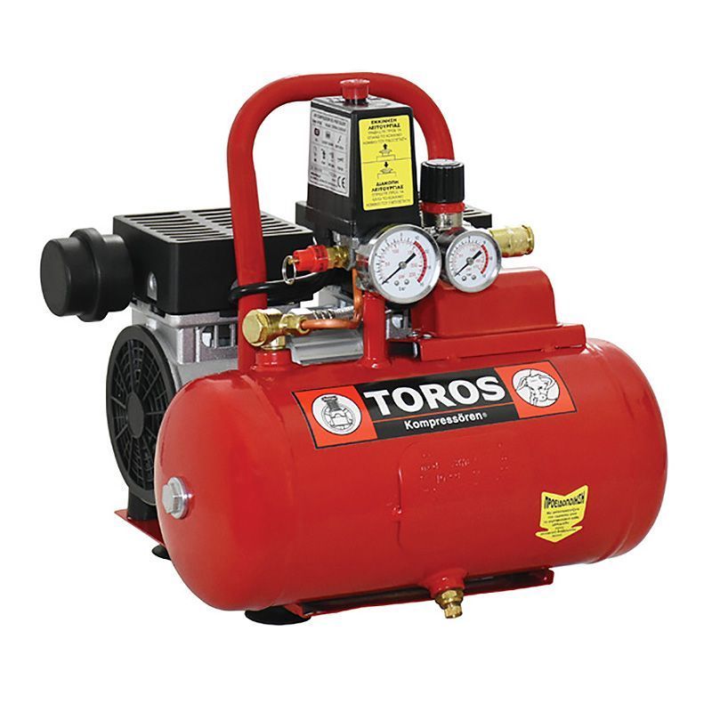 Φωτογραφία προϊόντος: ΑΕΡΟΣΥΜΠΙΕΣΤΗΣ 6LT/0,75HP OILFREE ΧΑΜ. ΘΟΡΥΒΟΥ TOROS (40150)
