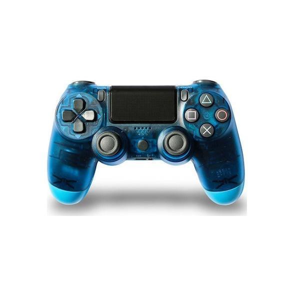 Φωτογραφία προϊόντος: OEM Ασύρματο Gamepad για PS4 Transparent Blue Doubleshock