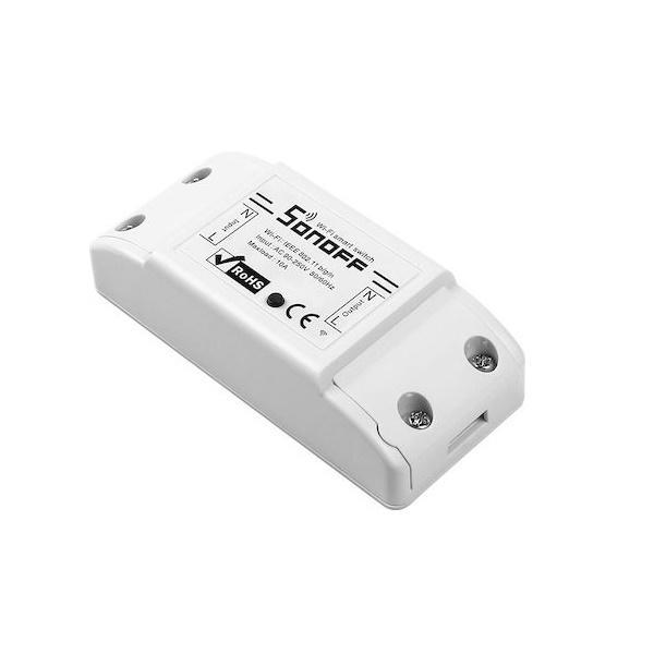 Φωτογραφία προϊόντος: OEM Sonoff Basic R2 Smart Ενδιάμεσος Διακόπτης Wi-Fi σε Λευκό Χρώμα