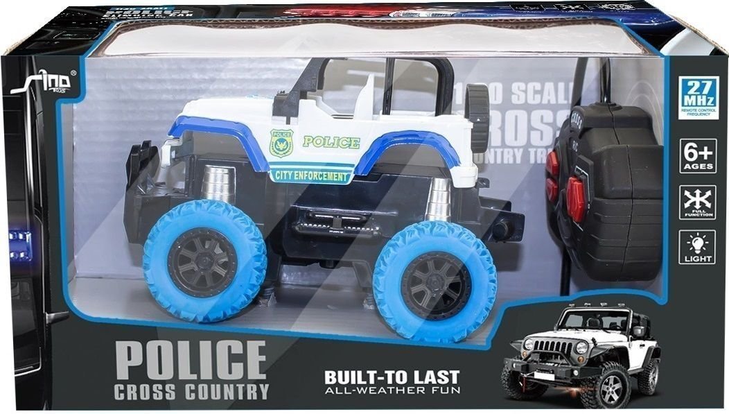 Φωτογραφία προϊόντος: Blue Toys R/C Τηλεκατευθυνόμενο Όχημα Αστυνομίας Με Φως Off Road 4 Λειτουργίες-2 σχέδια (MKL689531)